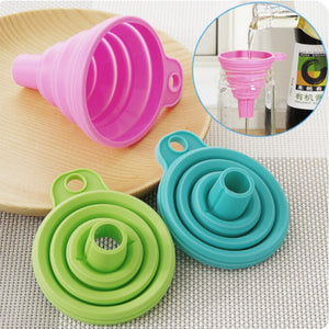 PORTABLE SILICONE FOLDABLE FUNNEL