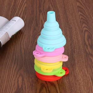 PORTABLE SILICONE FOLDABLE FUNNEL