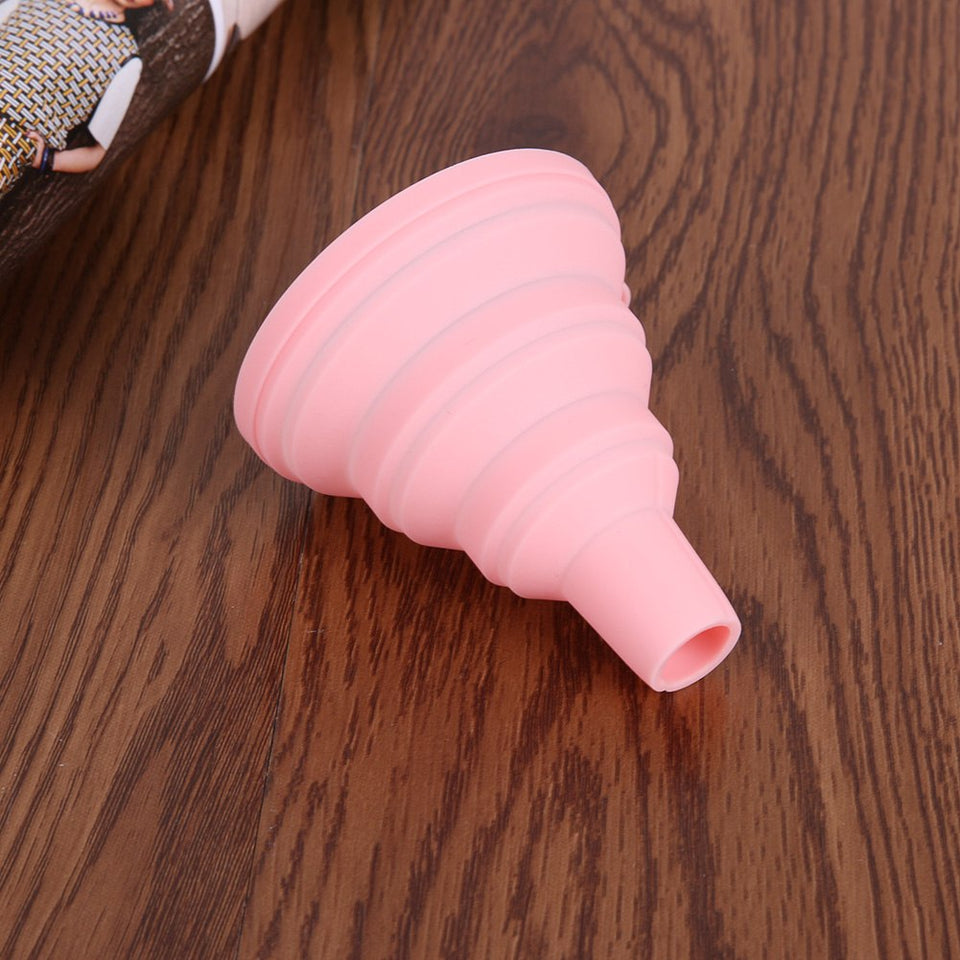 PORTABLE SILICONE FOLDABLE FUNNEL